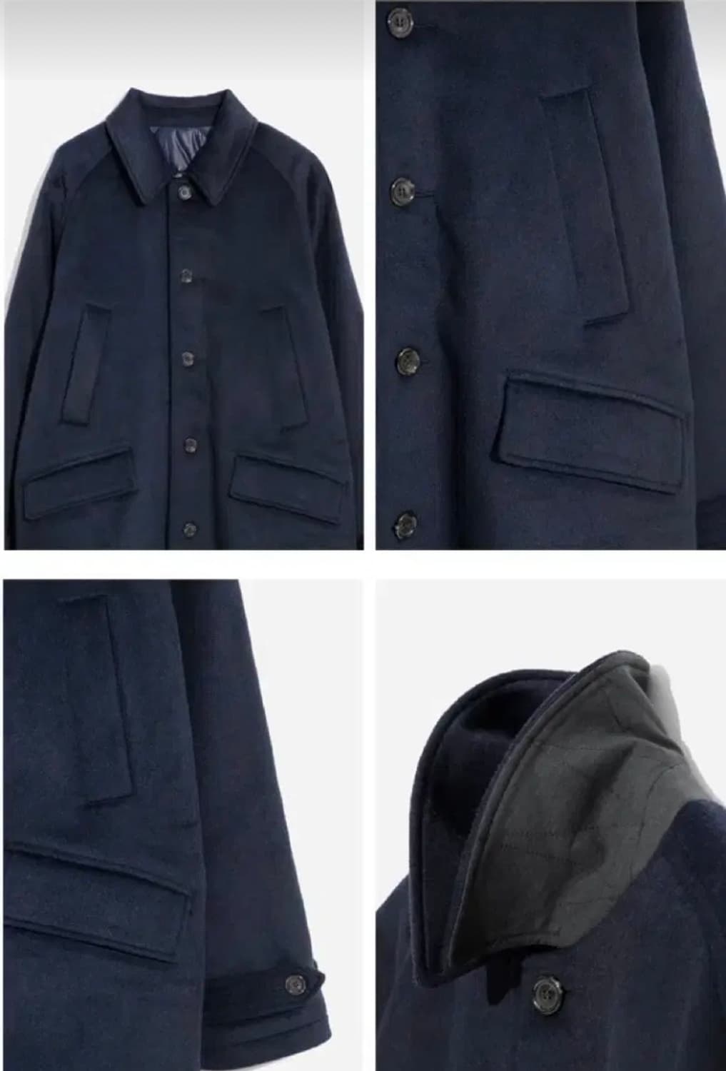 벌스데이수트 발마칸 울코트 네이비 S 상품이미지2