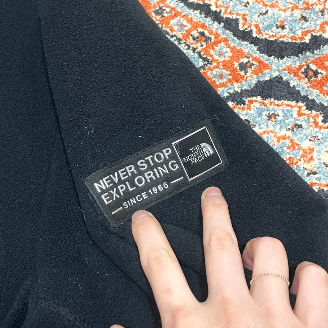 노스페이스 블랙 밍크 기모 플리스 집업 자켓 남성100 상품이미지3