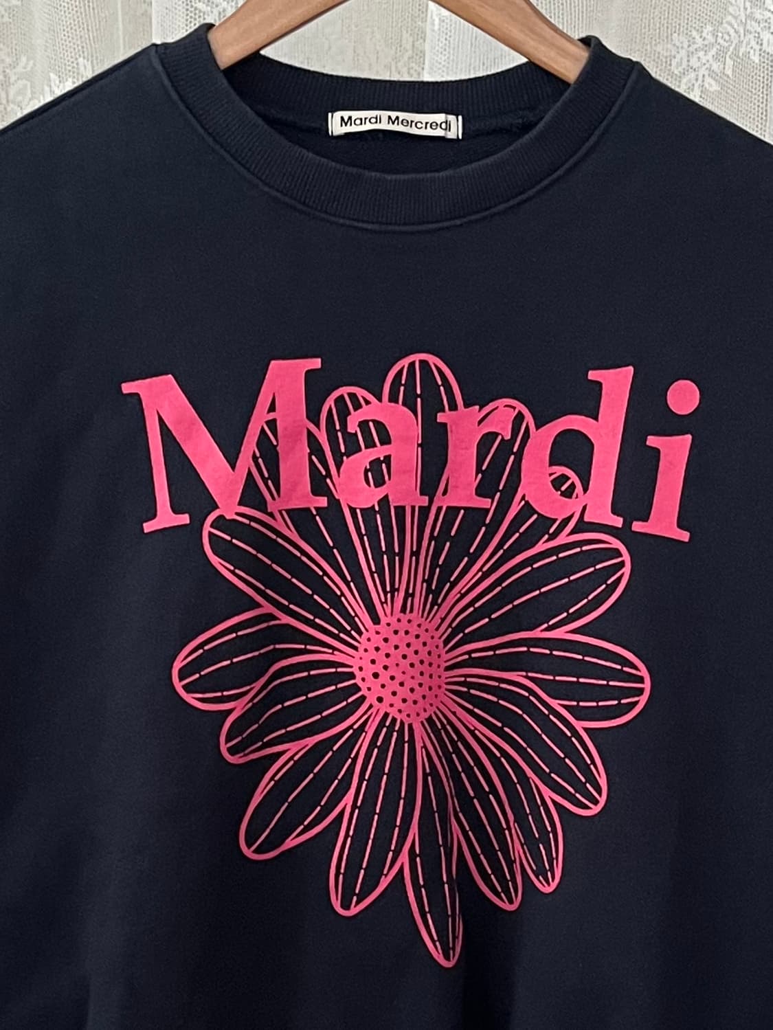 F) 마르디 메크르디 맨투맨 네이비 상품이미지3