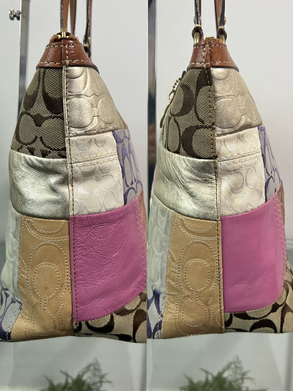 코치 패치워크 토트백 Y2K 상품이미지5