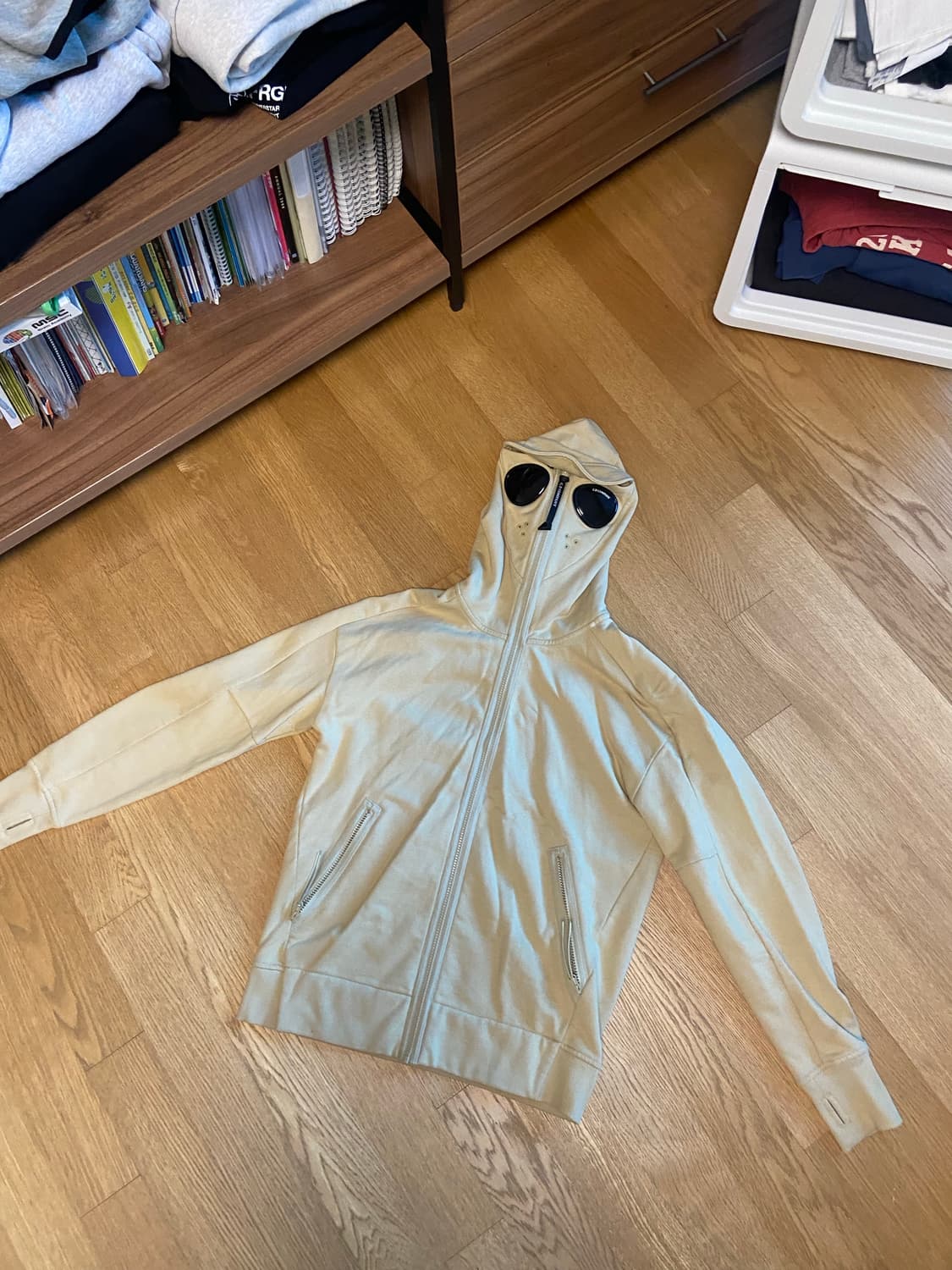 Cp컴퍼니 고글 후드집업 모하비 데저트 옐로우 상품이미지1