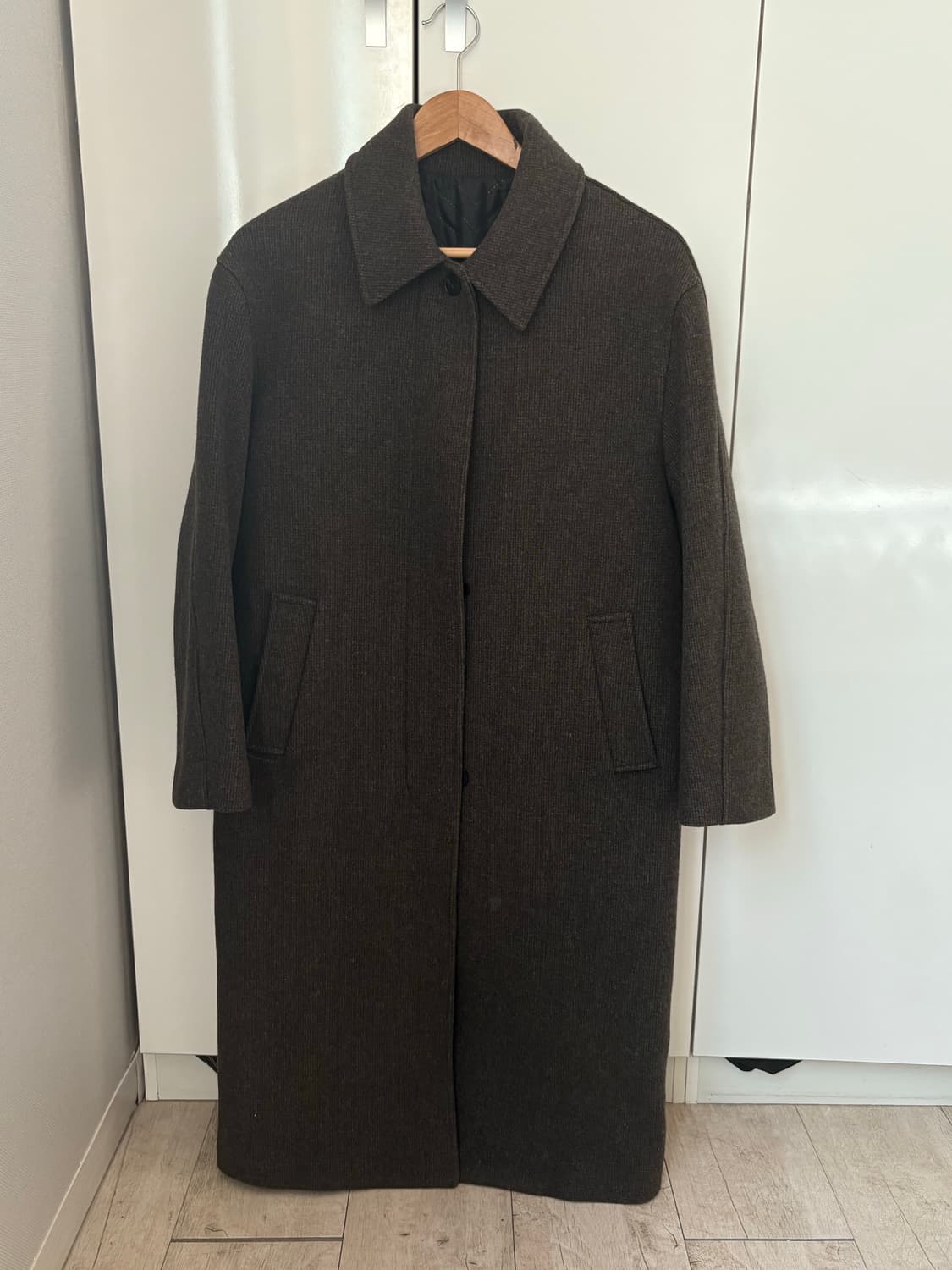 노멜렛 브레스트 울 코트 브라운 상품이미지2