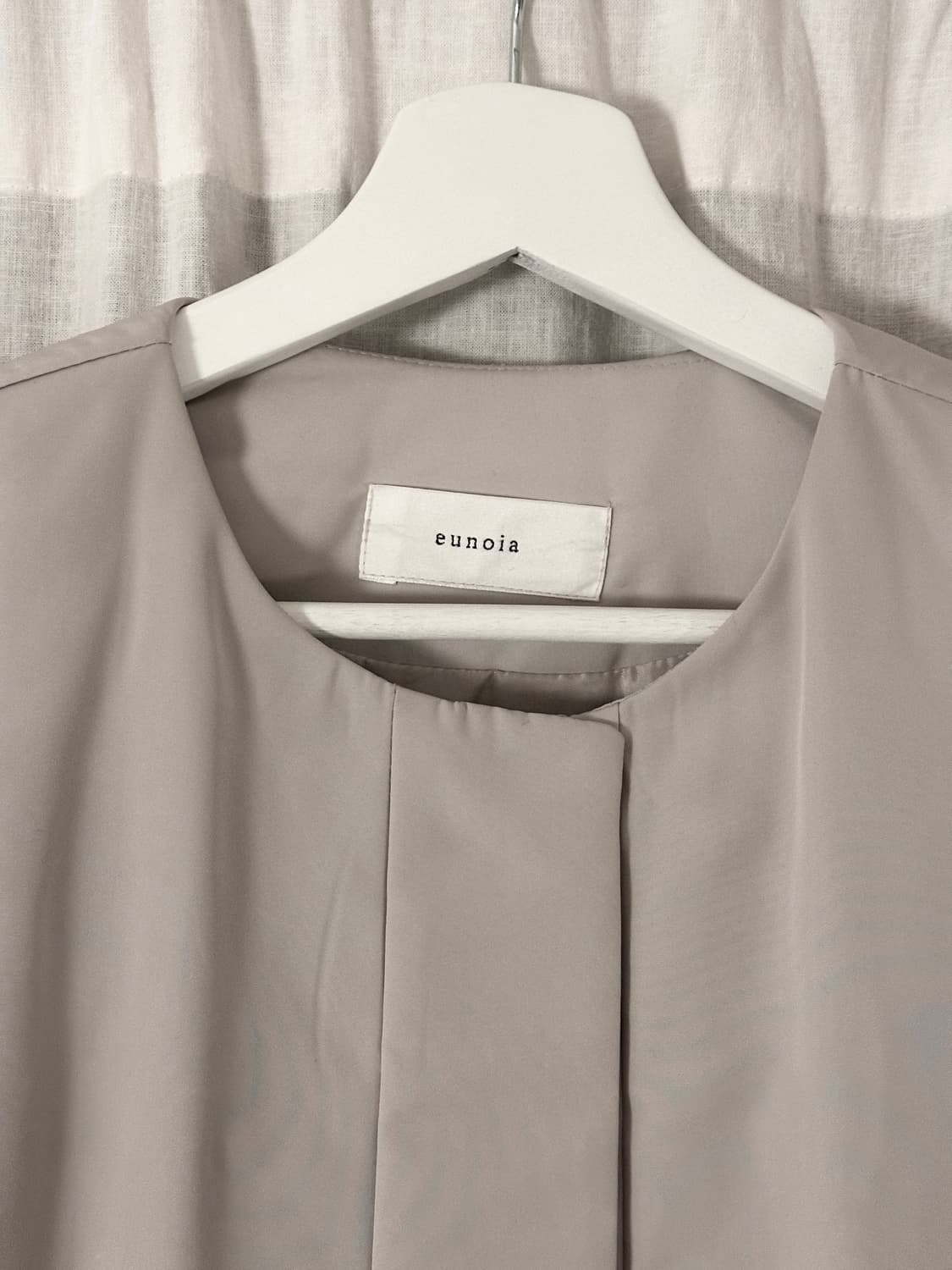 유노이아 padding jacket cream gray 상품이미지4