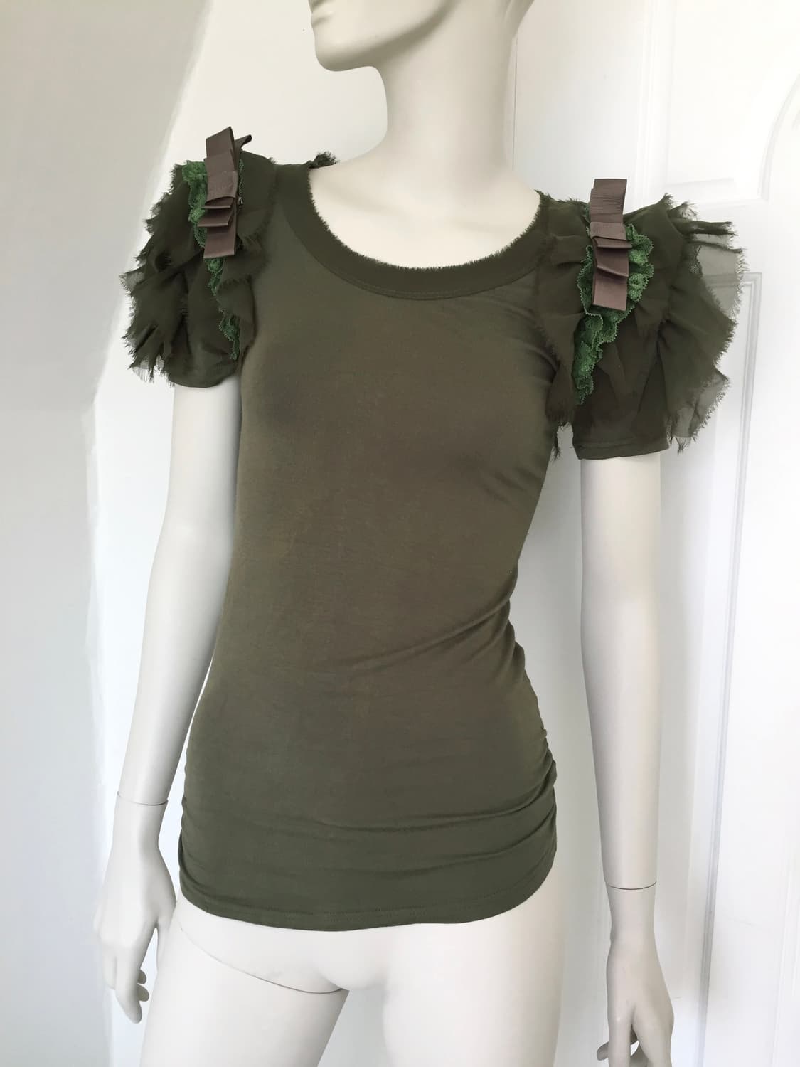 Women’s Decorative Sleeve Detail Top 상품이미지3