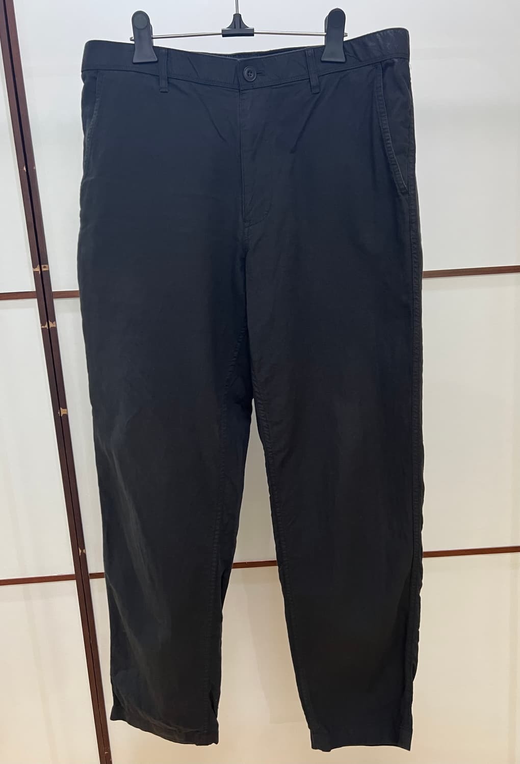 유니클로(uniqlo) 남성용 면 및 린넨 블렌드 뒷허리밴딩 팬츠 L 상품이미지3