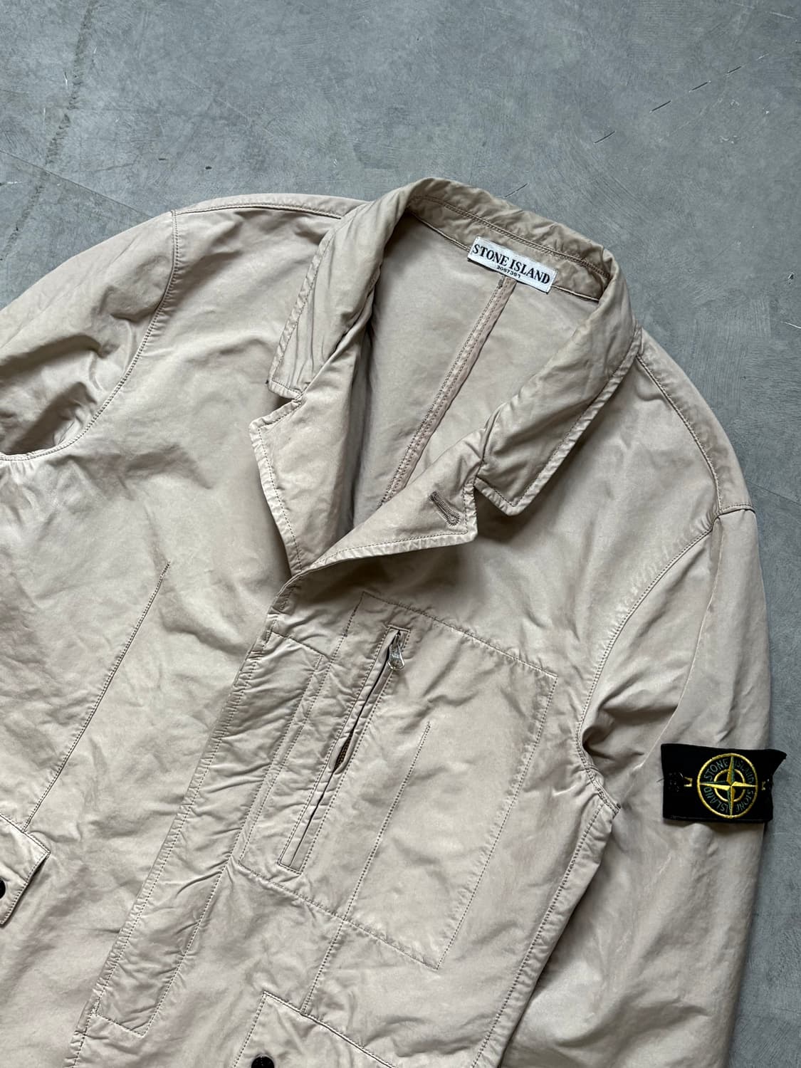 Stone-Island 스톤아일랜드 다비드-TC 베이지와펜 블레이져자켓 상품이미지3