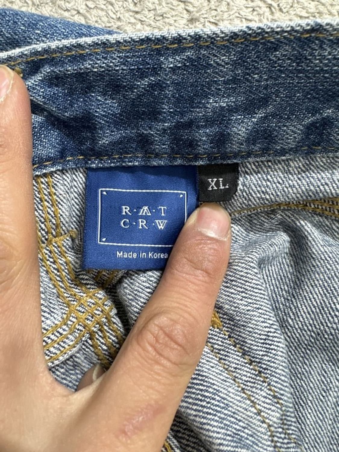 로맨틱크라운 패치워크 데님 XL 상품이미지4