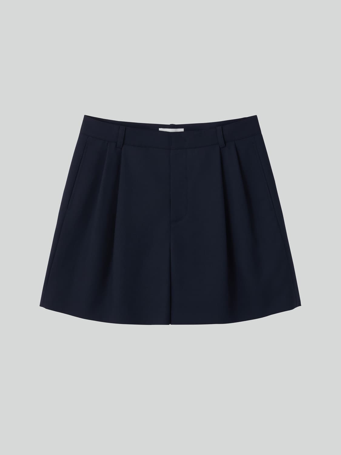 렉토 26SS 더블 플리츠 숏츠 반바지 팬츠 다크 네이비 상품이미지4