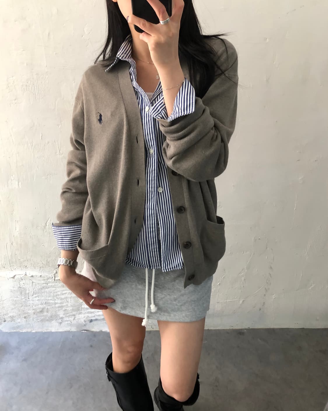 COMMEdesGARCONS 꼼데가르송 블랙와펜 스트라이프 셔츠 우먼 상품이미지3