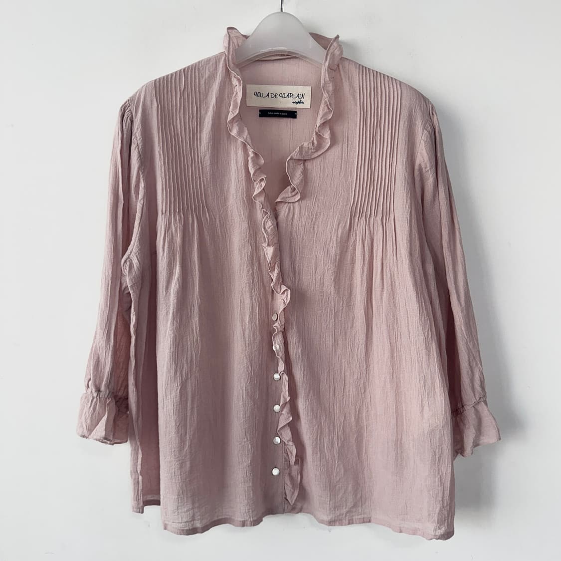 비아플레인 VILLA DE VIAPLAIN 프릴 블라우스 상품이미지3