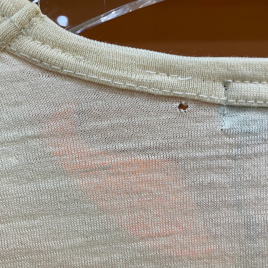 꼼데가르송 트리콧 아이보리 롱슬리브 상품이미지4