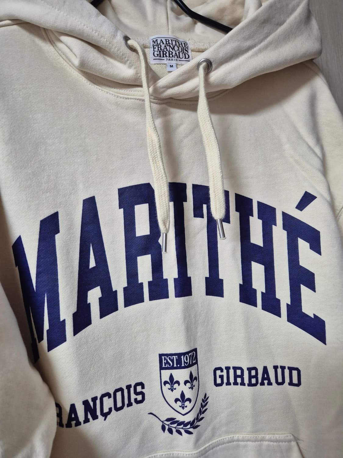 마리떼 프랑소와저버 아이보리 후드티 M 상품이미지3