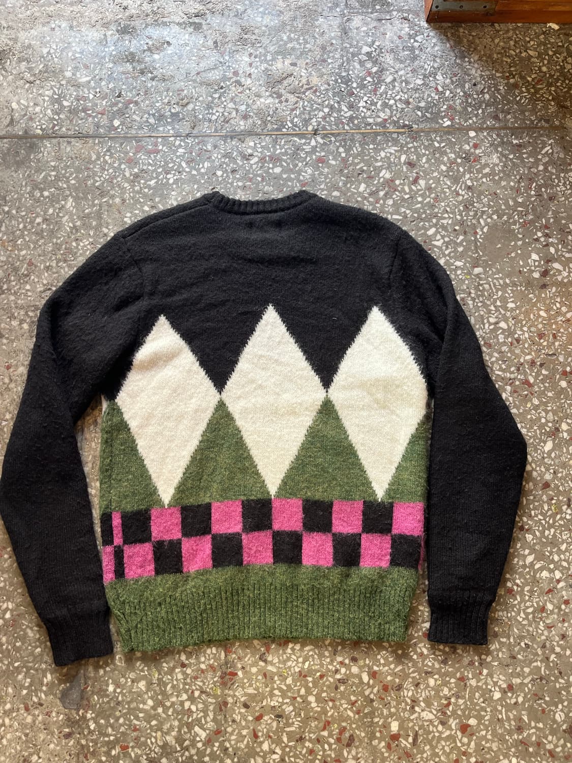 스투시 다이아몬드 체크 모헤어니트 상품이미지5