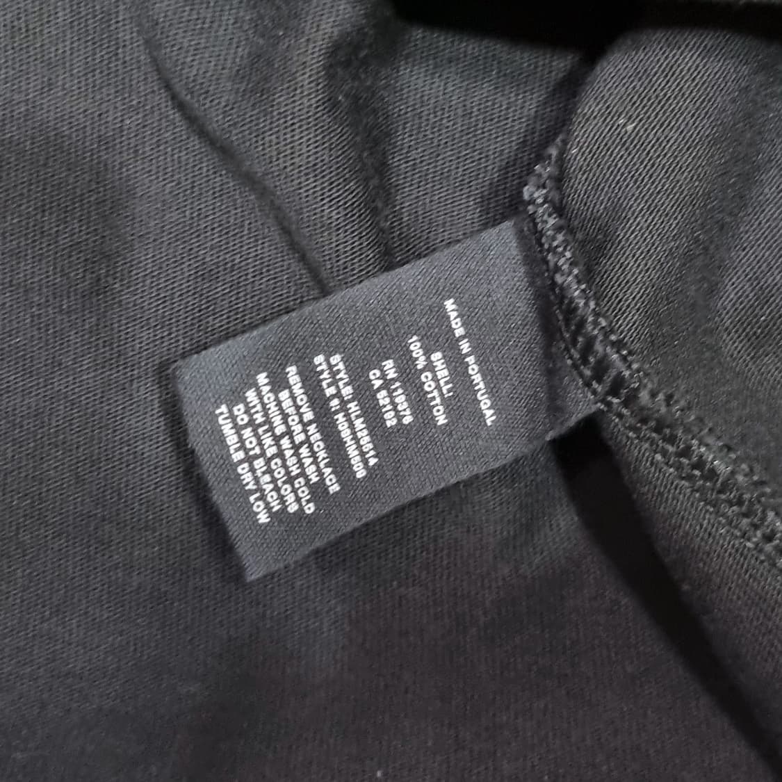 헬무트 랭 - 18SS 넥클리스 티셔츠 - 블랙 - S 상품이미지5