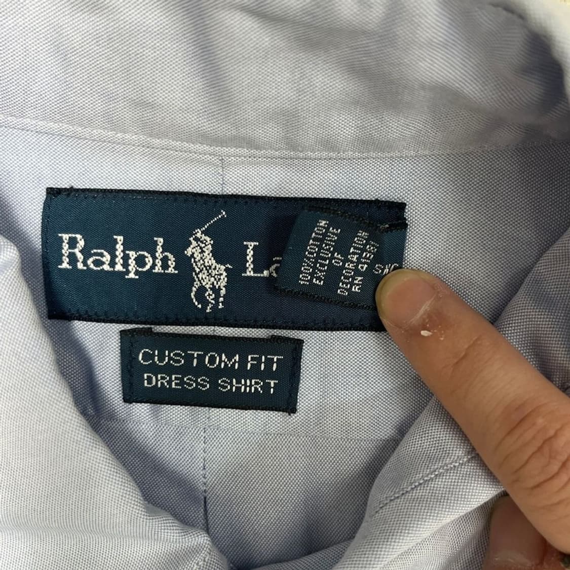 RALPH LAUREN 셔츠 스카이블루 16 40 상품이미지4