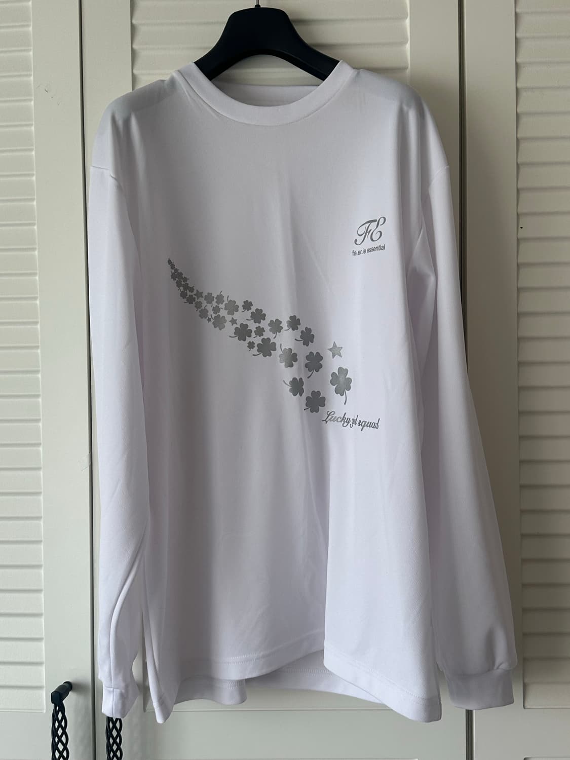 샵페어리 럭키 롱슬리브 화이트 상품이미지1