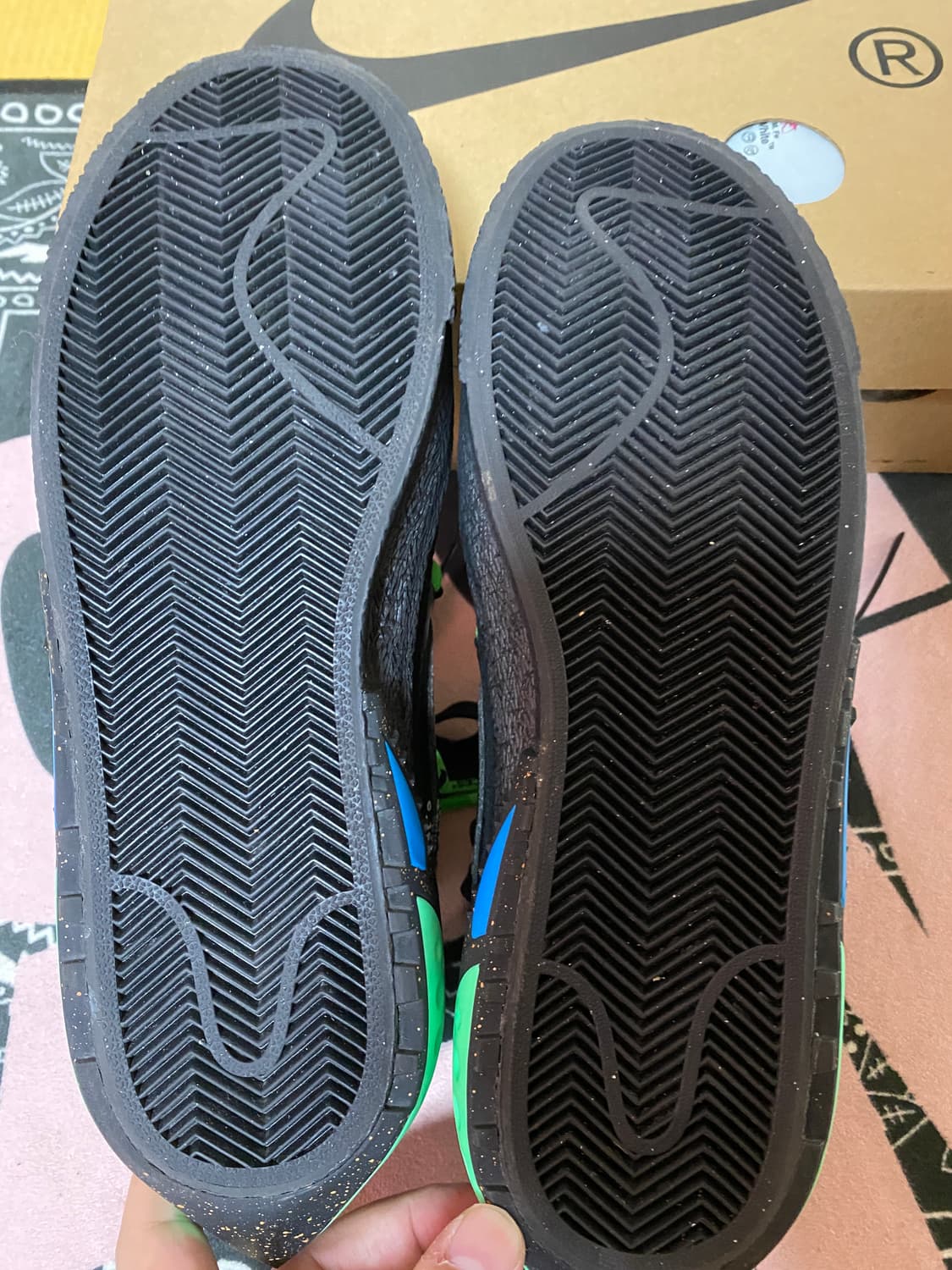 오프화이트 x 나이키 블레이저 로우 블랙 265 상품이미지3