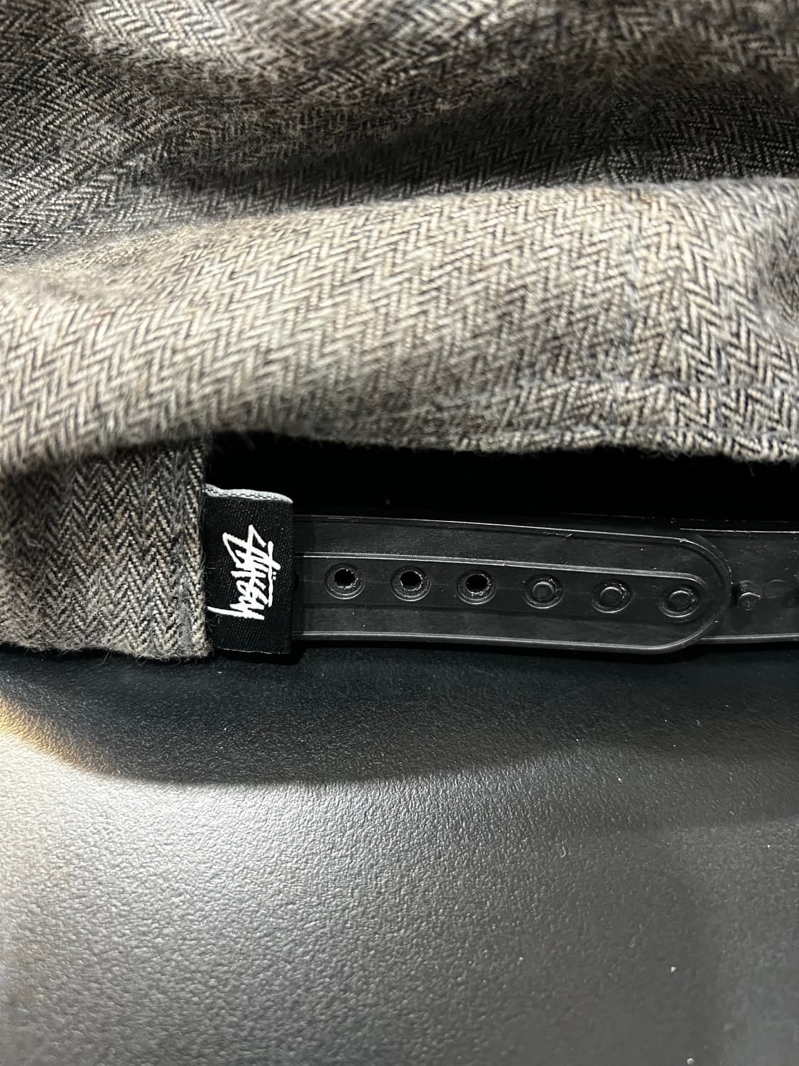 스투시 빈티지 아카이브 s로고 헤링본 캡 상품이미지3