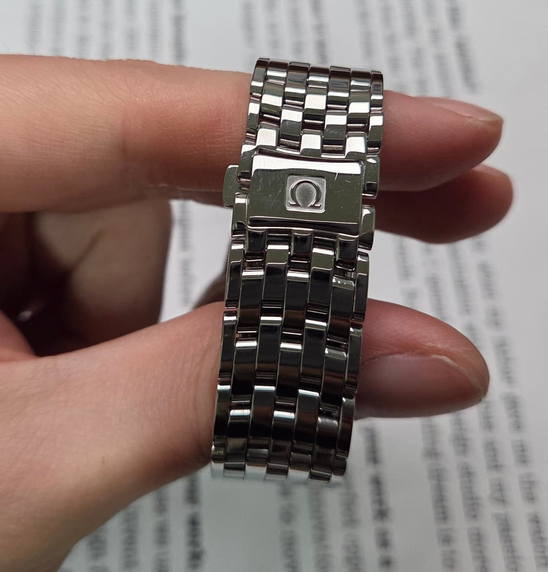 오메가 드빌 프레스티지 아이보리 아라빅 다이얼 쿼츠 브레이슬릿 ver. 상품이미지6