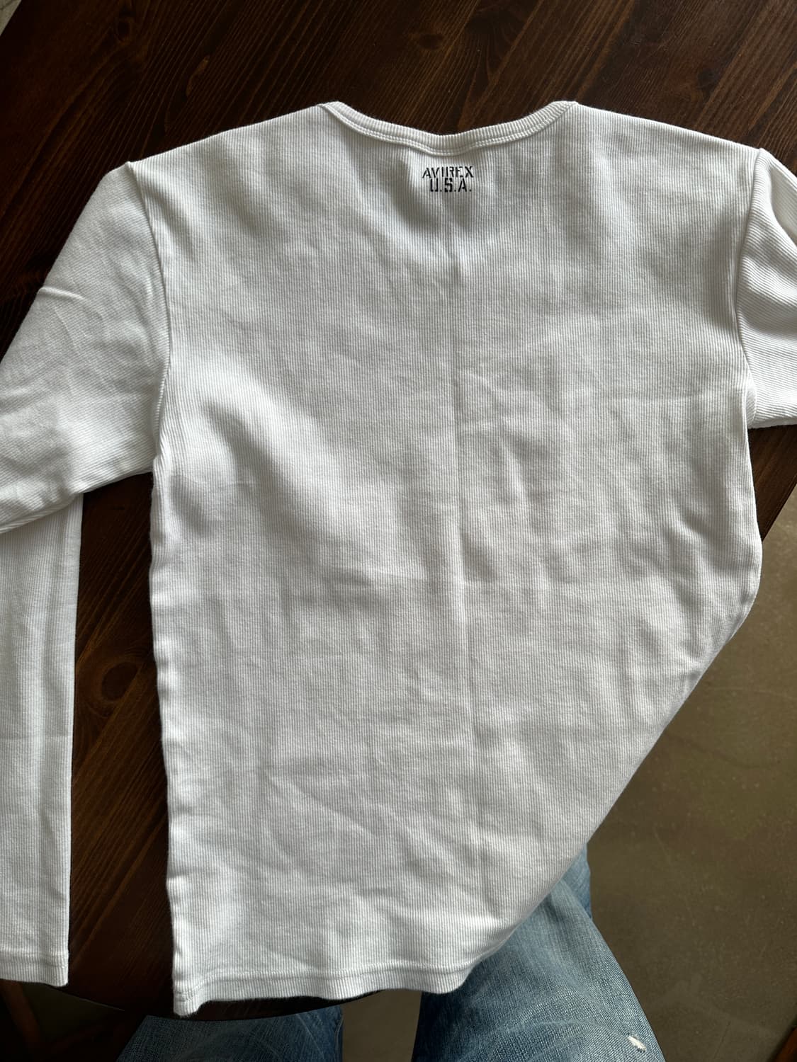 AVIREX 우먼 와플 롱슬리브 티셔츠  상품이미지3