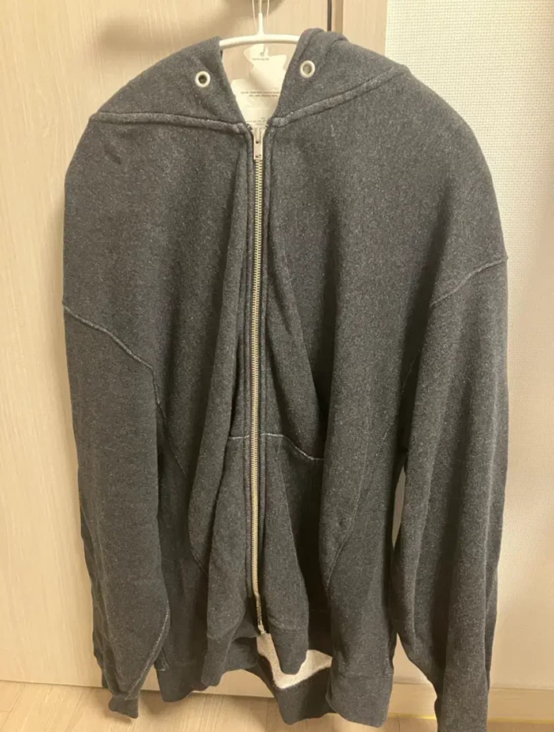 (L) 카키스 헤더 후드집업 블랙 khakis 상품이미지3