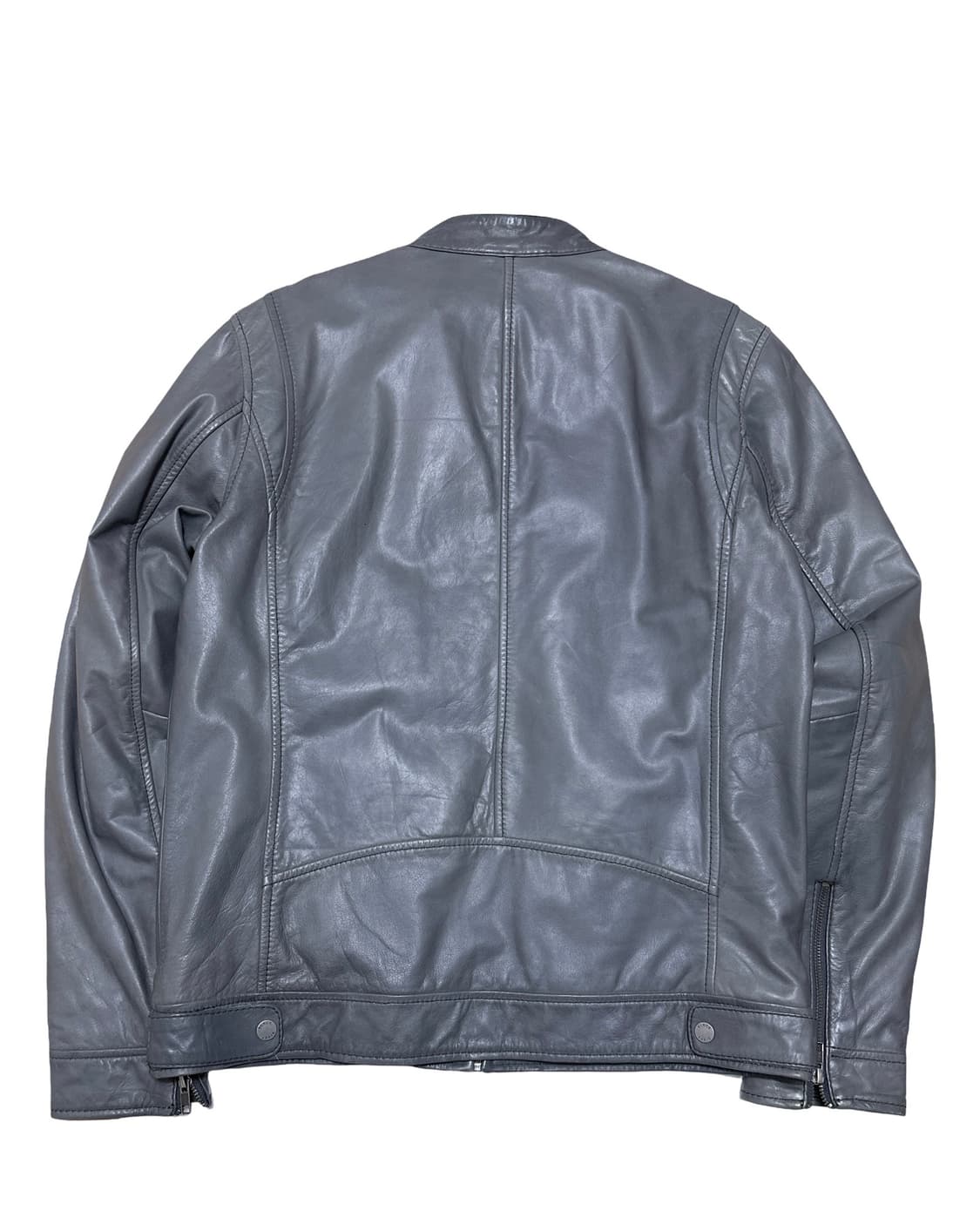 Black ribet 실버 라이더 레더 자켓 상품이미지4