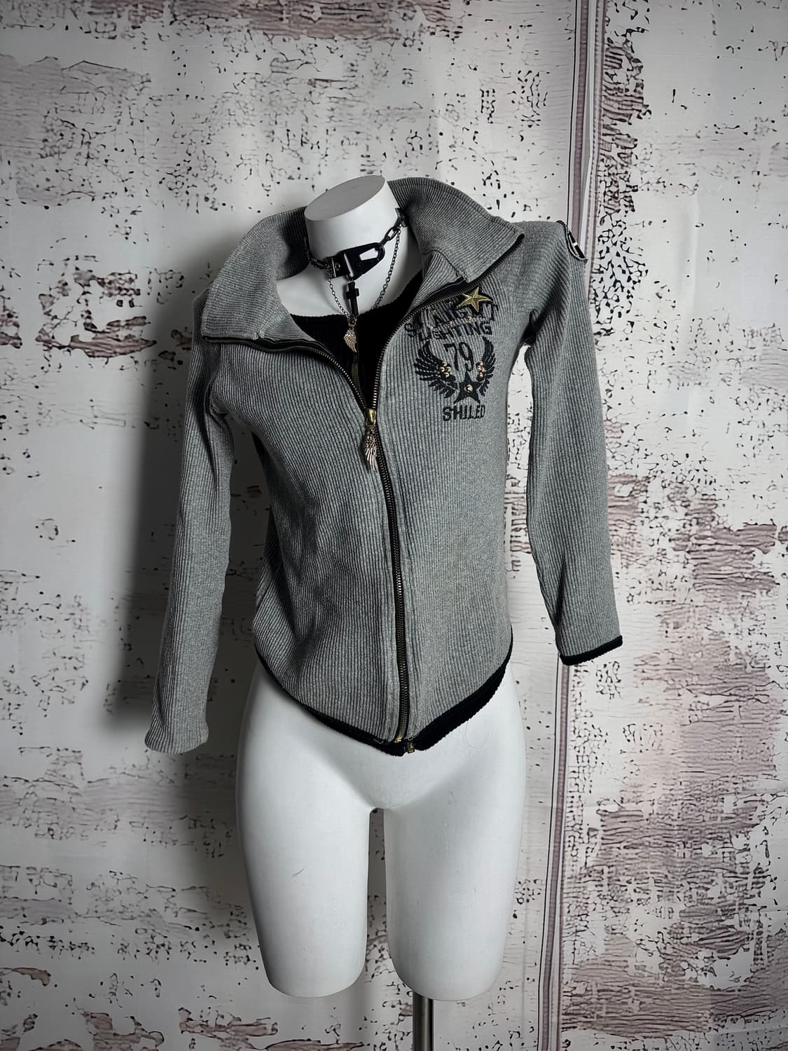 Y2K Layered Zip Up 상품이미지1