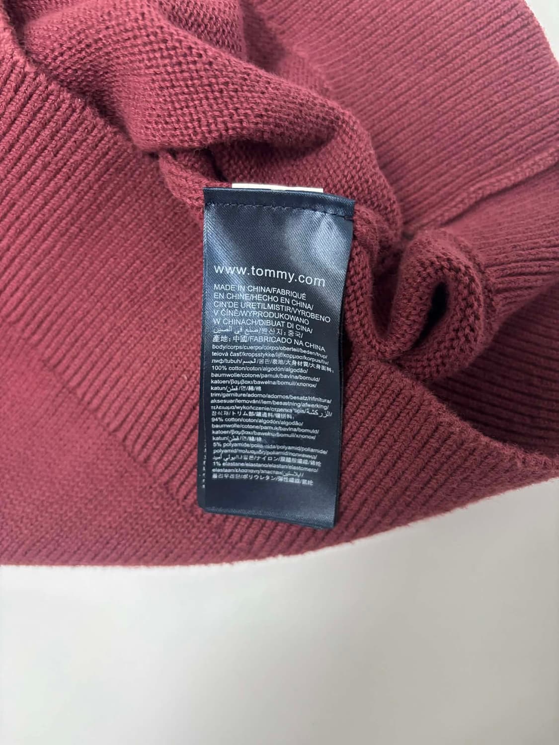 타미힐피거 프리미엄 코튼 니트집업(M) 상품이미지5