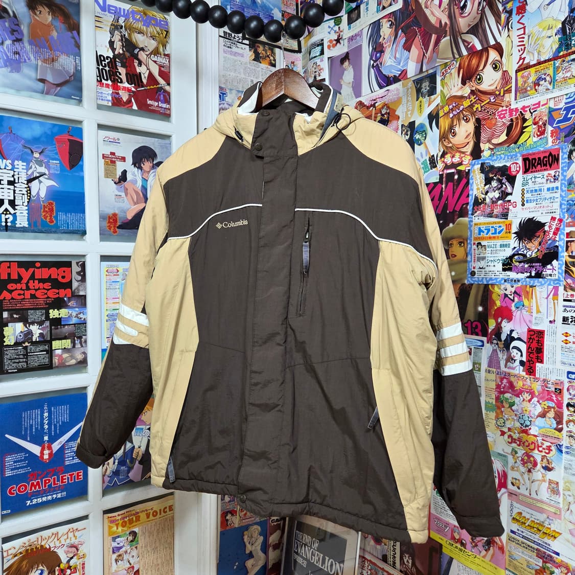 00S 컬럼비아 브라운 배색 투지퍼 패디드 자켓 상품이미지2