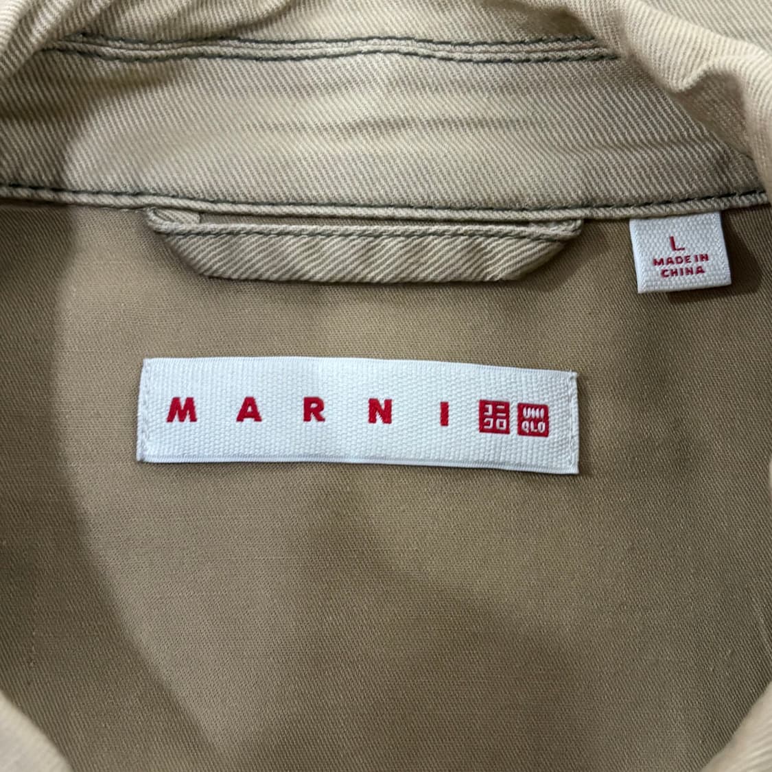 Uniqlo X Marni 베이지 유틸리티 자켓 상품이미지5