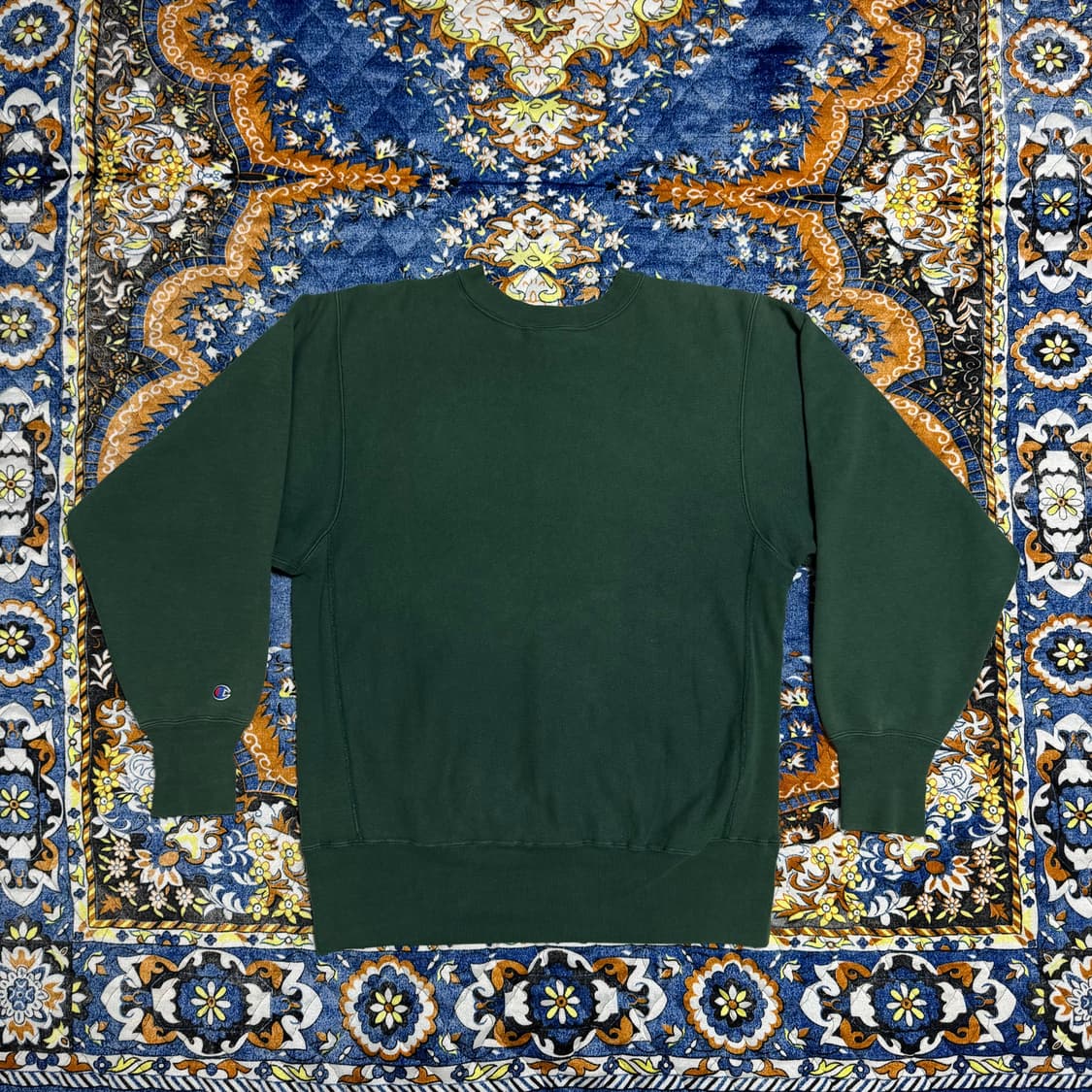 빈티지 90s 챔피온 리버스위브 그린 스웻셔츠 상품이미지2