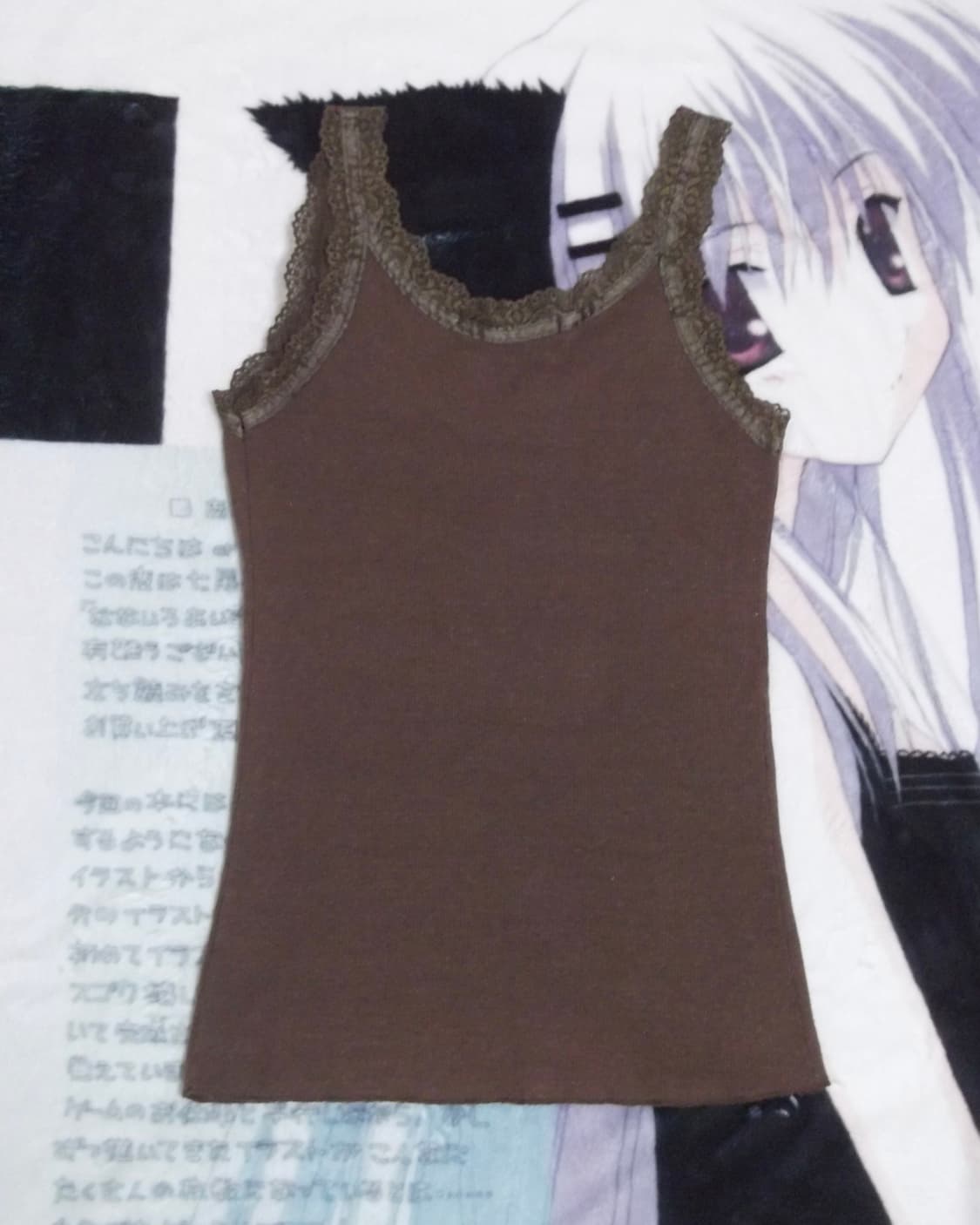 히메갸루 라떼갸루 공겜여주 로걀 레이스 빈티지 슬리브리스 나시 슬립 상품이미지4