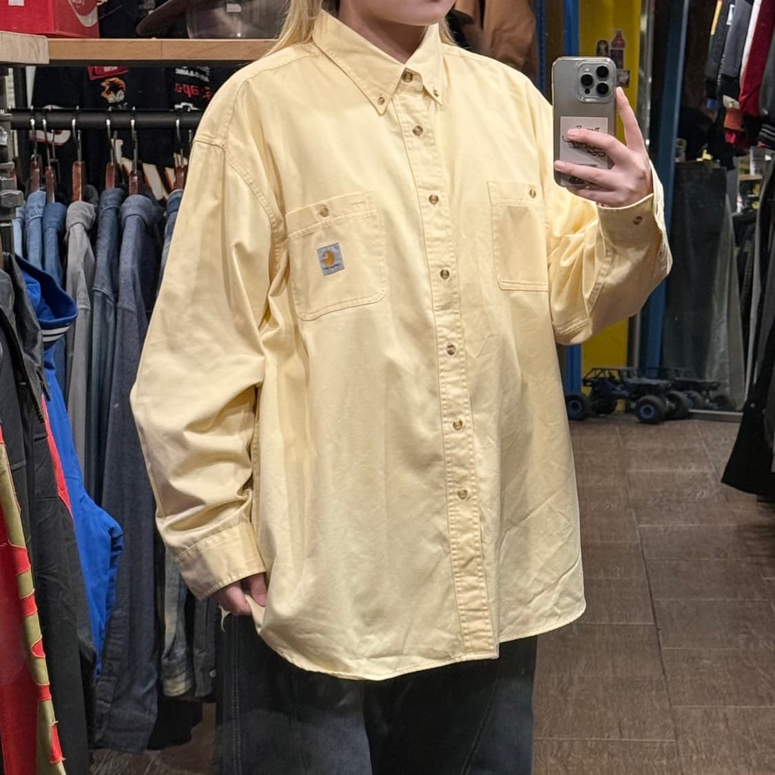 [HI] 칼하트 긴팔셔츠 옐로우  상품이미지3