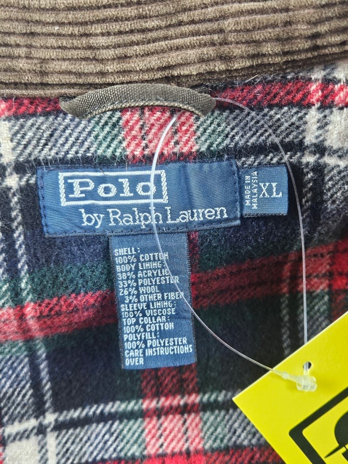 폴로랄프로랜 캔버스 코듀로이카라 모호크 헌팅 자켓 (XL)/ 11072 상품이미지9