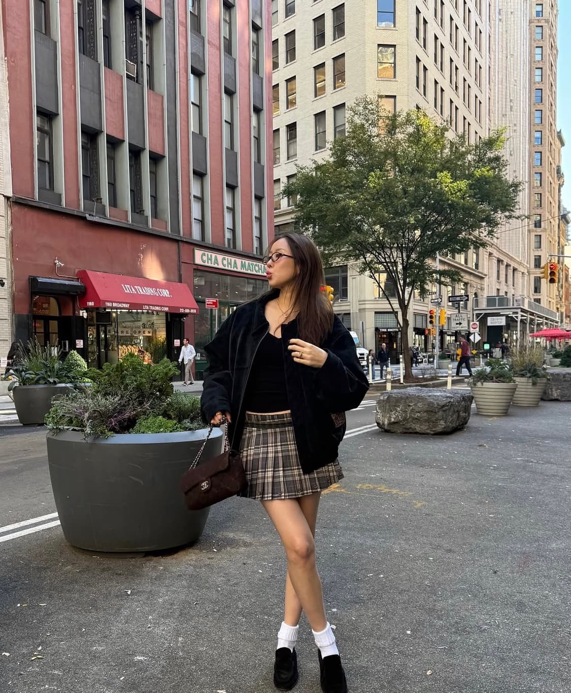 Glowny 글로니 체크 플리츠 스커트 상품이미지1