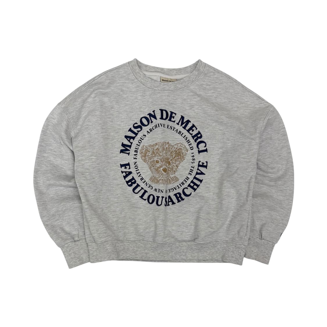 메종 드 메르시 맨투맨 티셔츠 그레이 상품이미지1