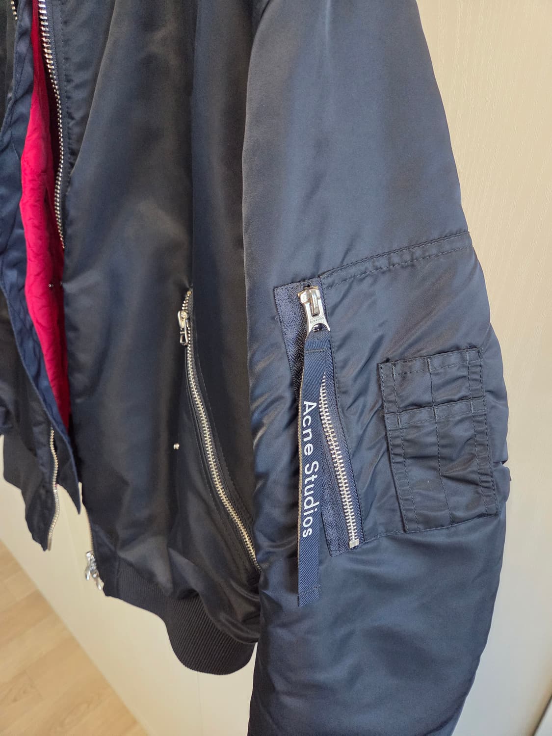 [48] 아크네 마키오 봄버 네이비 상품이미지4