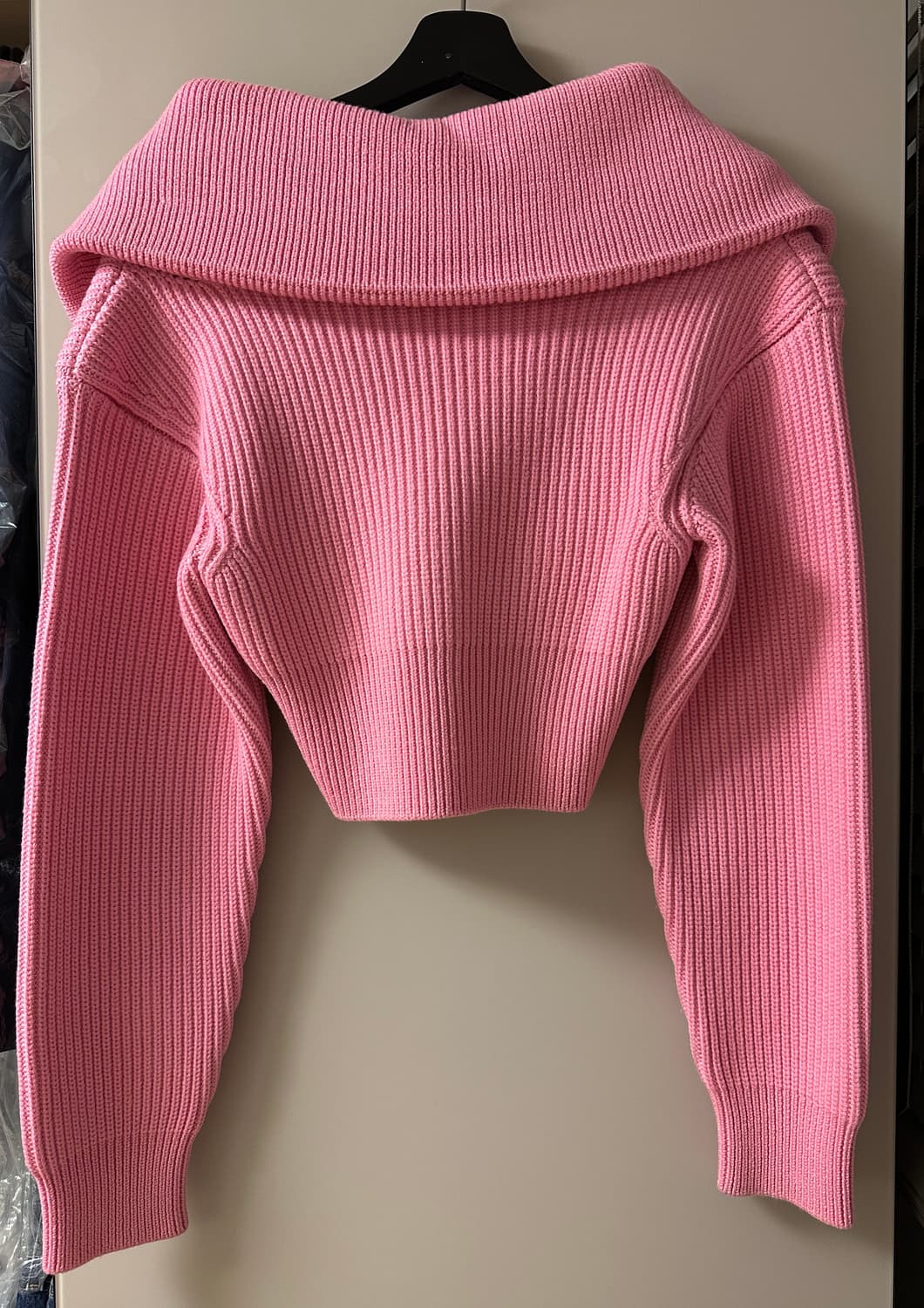 자크뮈스 크롭 골지 니트 울 스웨터 상품이미지2