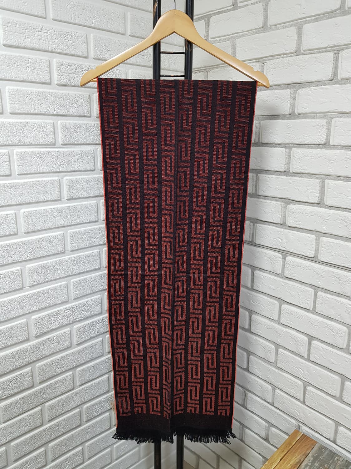 [정품] 베르사체 메두사 패턴 머플러 레드/블랙 상품이미지6