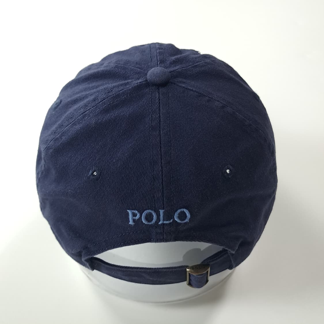 CK349 폴로 00s 다크네이비 스카이블루 자수 볼캡 모자 상품이미지5
