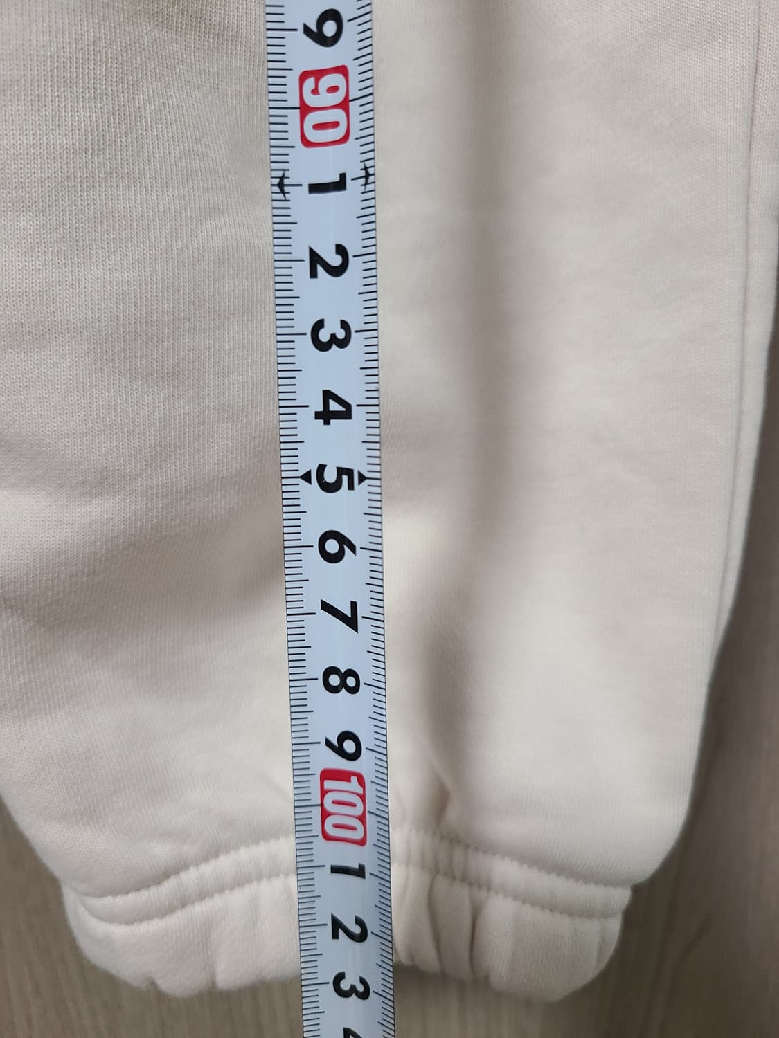 아디다스 기모 조거팬츠 아이보리 상품이미지5