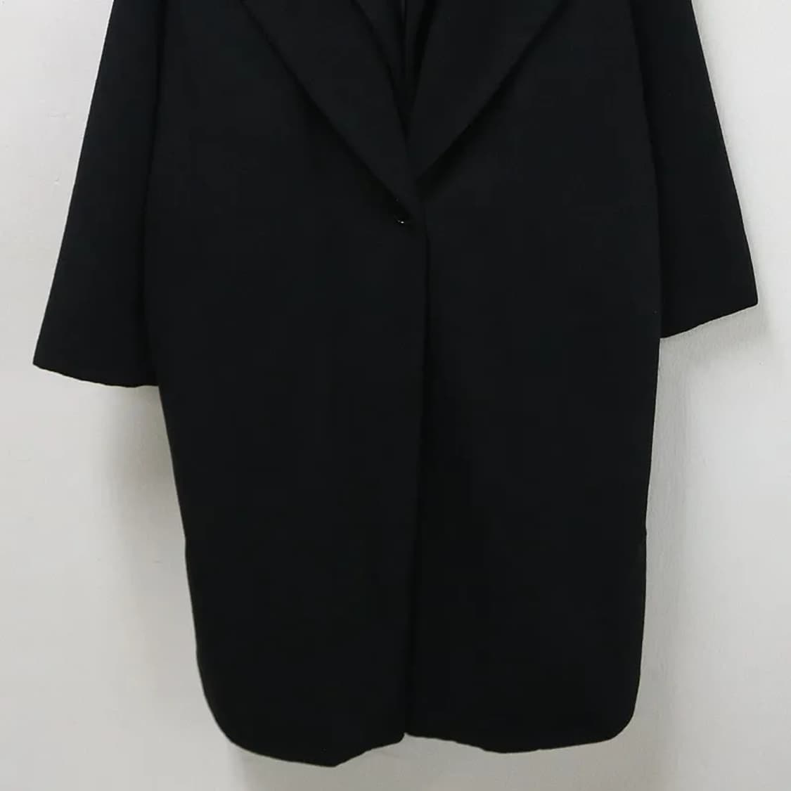 [미사용품] BACKS 울 혼방 후드 코트 63724 상품이미지4