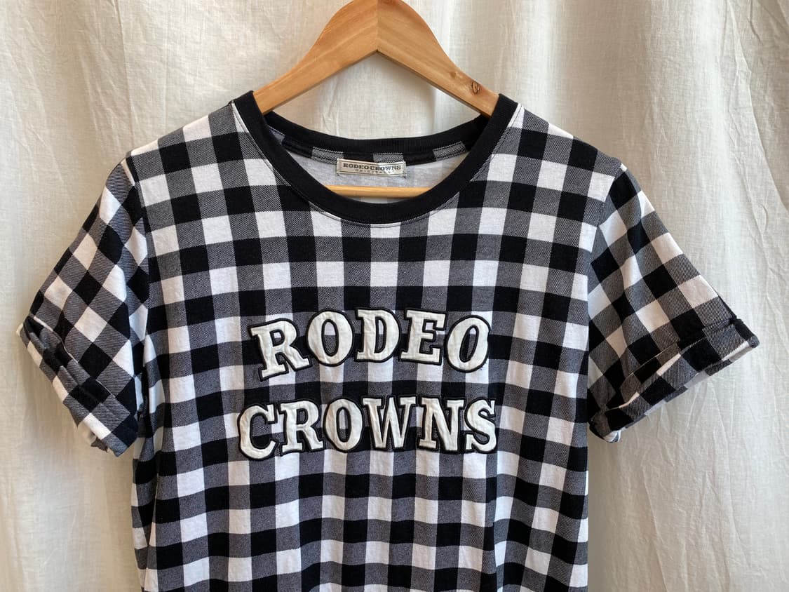 RODEO CROWNS 체크 반팔롱탑(S) 상품이미지3