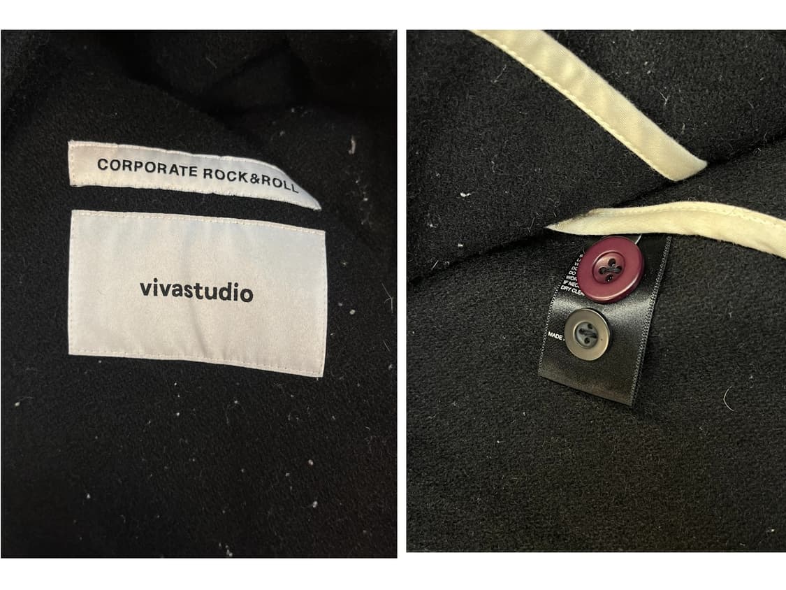 비바스튜디오 떡볶이코트 블랙 M #csz2024 상품이미지4