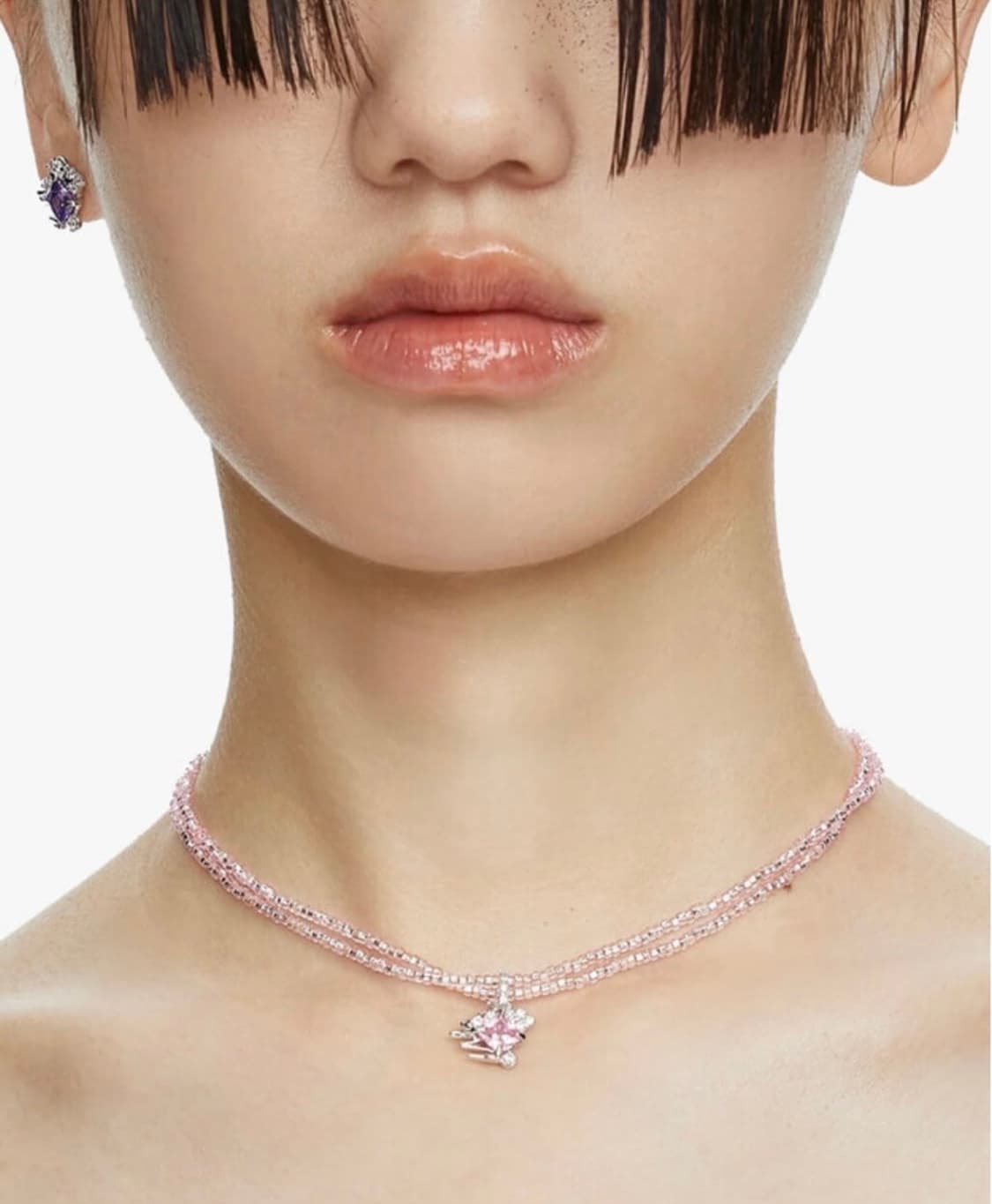 위민 비즈목걸이 핑크 yvmin 상품이미지1