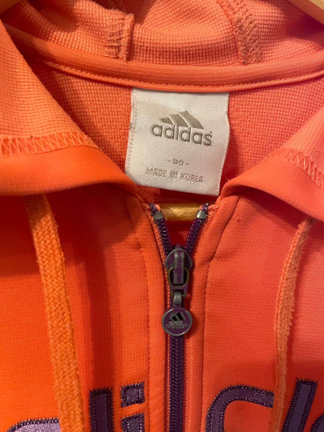 아디다스 올드스쿨 빅로고 여성 트랙탑 후드 저지 자켓 상품이미지5