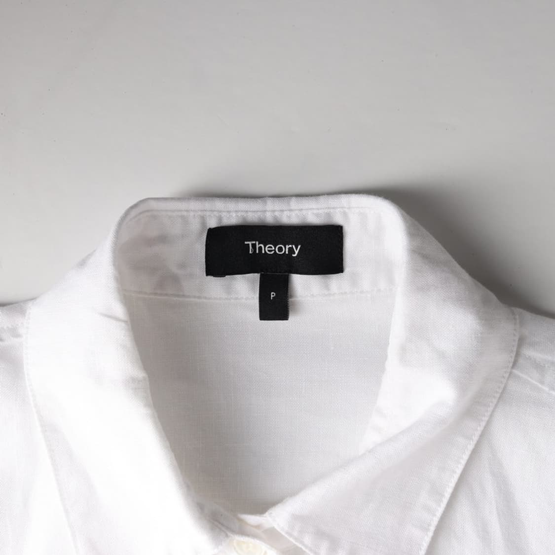 띠어리 린넨100 화이트 셔츠 상품이미지5