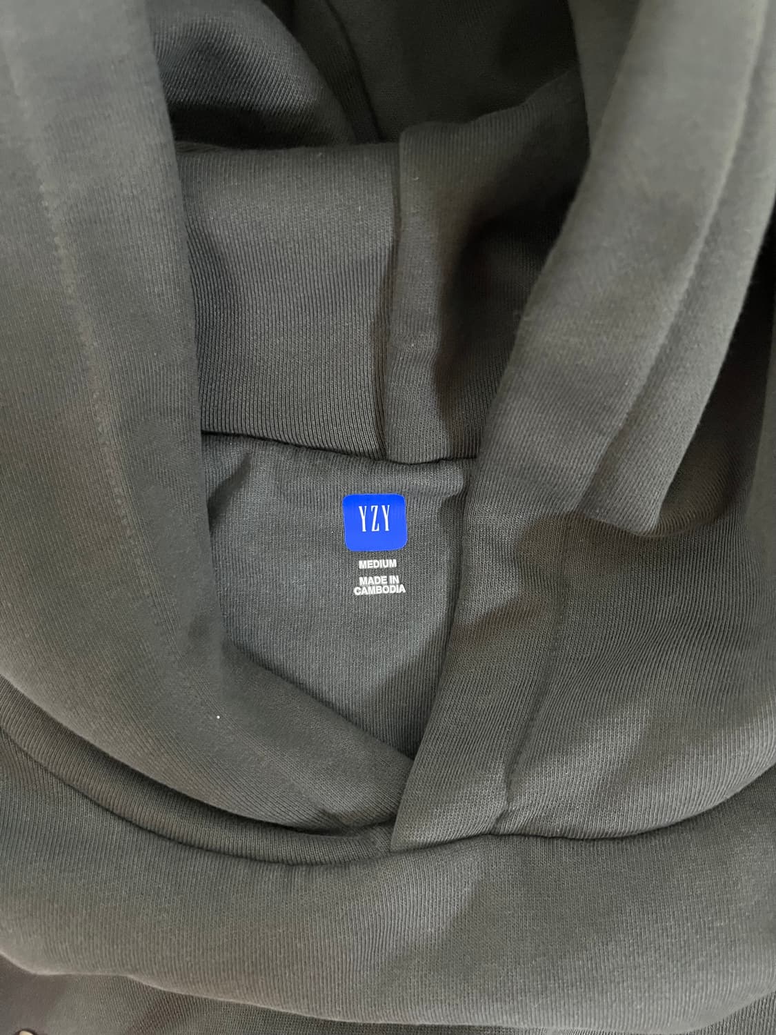 이지 갭 로고 슈렁큰 후디 블랙 상품이미지1