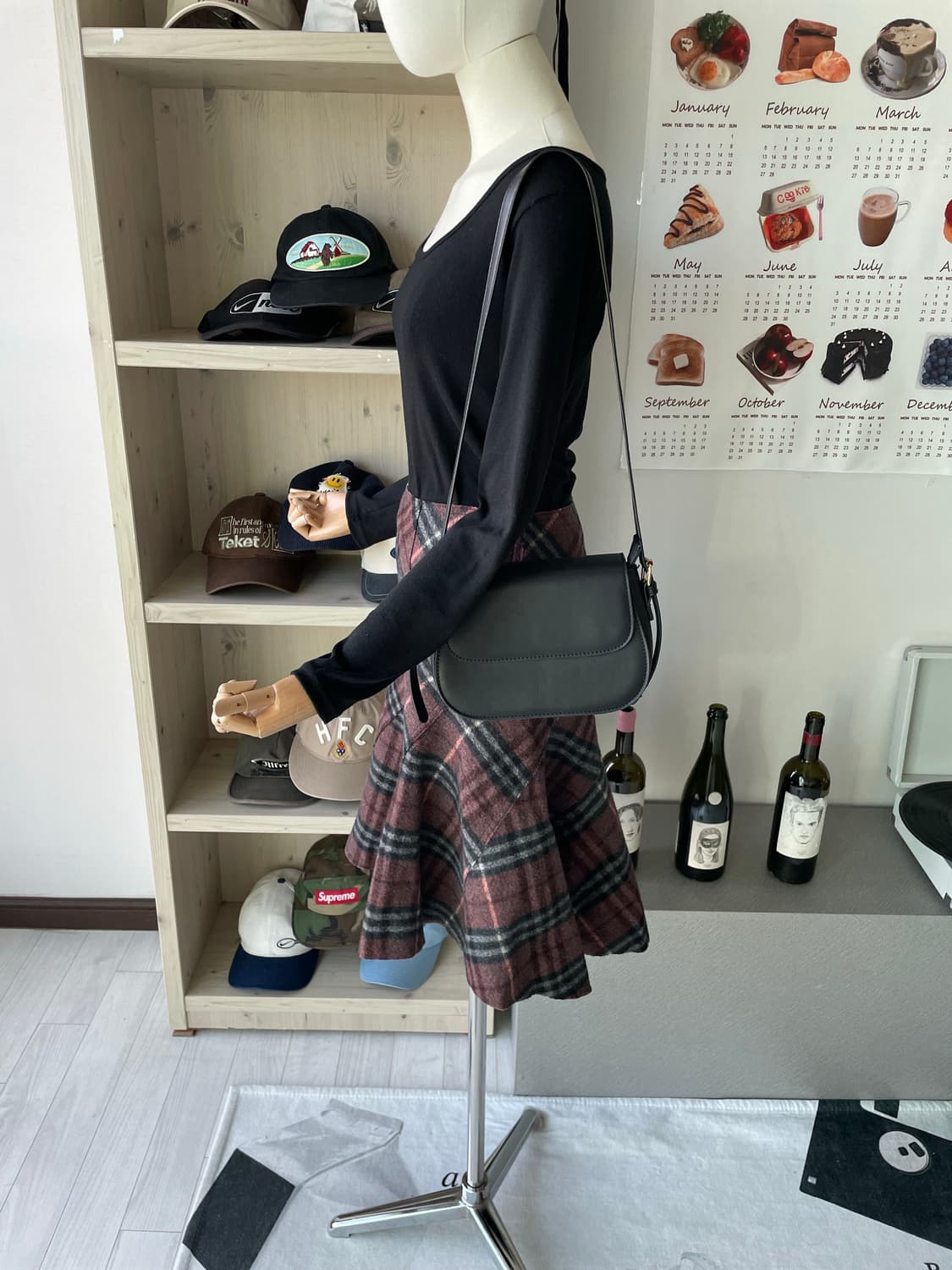 버버리 체크 울 스커트 상품이미지6