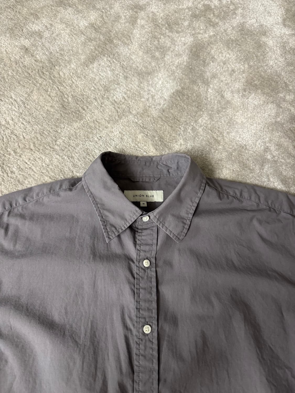 [유니온블루] 런드리 셔츠 네이비/차콜 M 상품이미지6